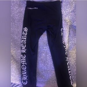 Chrome Hearts Kids Leggings with White Logo